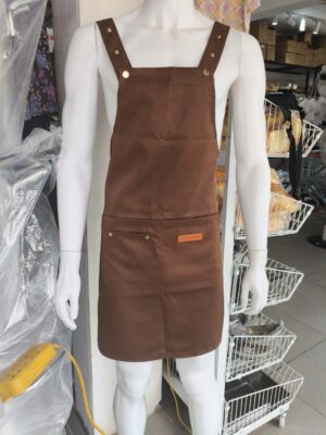 Denim Apron-Orange