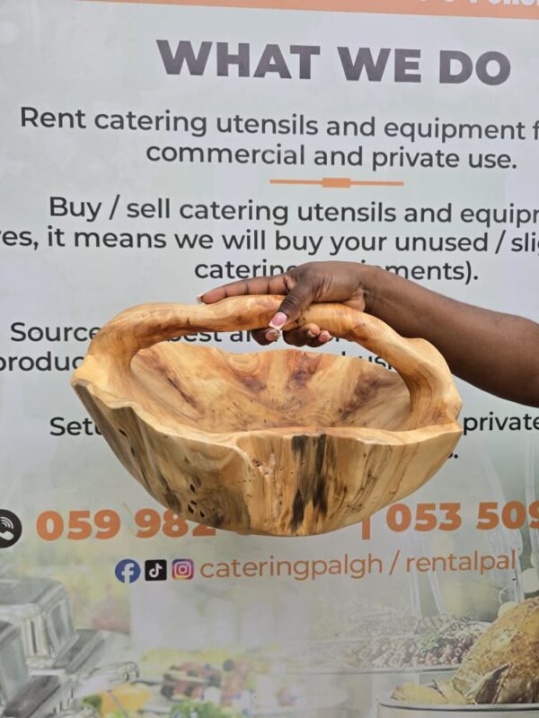 Wooden Bowl With Handle 001