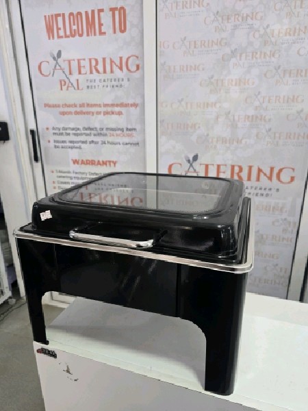 Black square dish