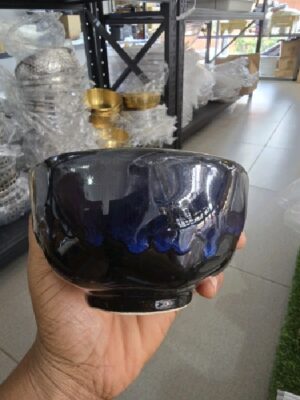 Blue soup bowl 4.5inch stone finish soup bowl