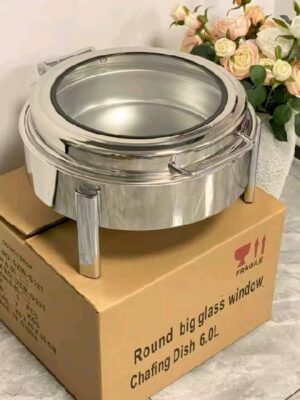 Firm Leg Silver Round Dish