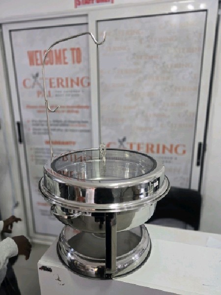 Glass top hanging dish