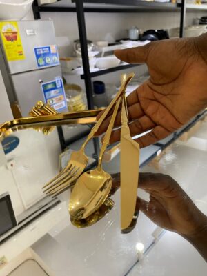 Gold Cutlery Set