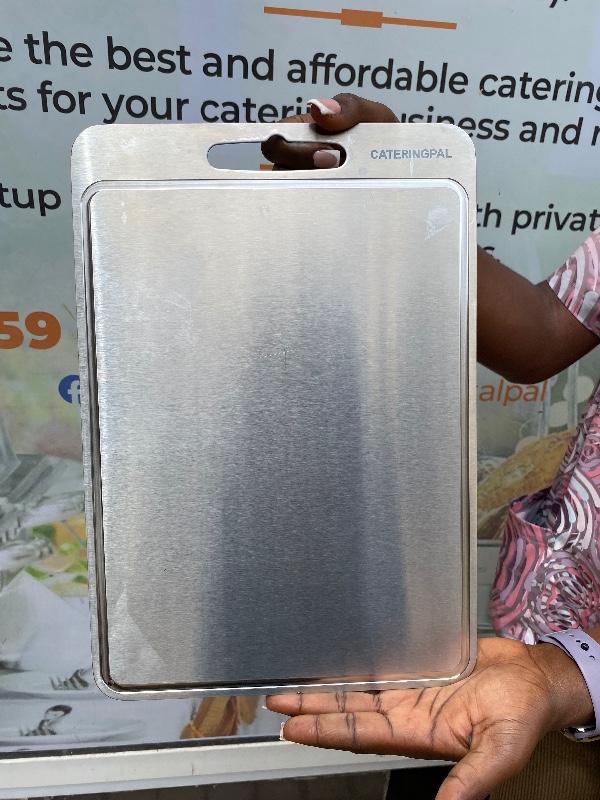 Stainless steel chopping board