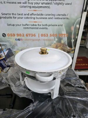 White Small Chaffing Dish