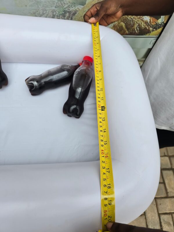 Inflated ice bucket