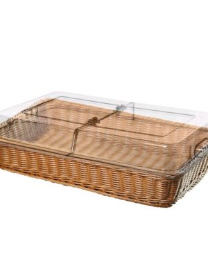 Basket With Flip Lid