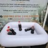 Inflated ice bucket