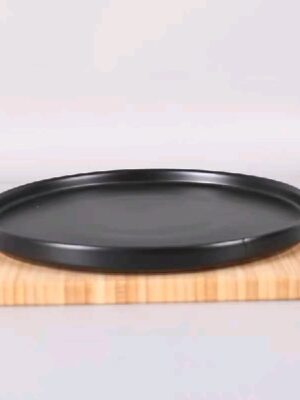 Black Steak Plate