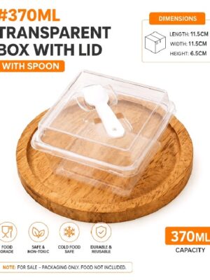 Dessert with Spoon 370ml (25pcs) Dessert with Spoon 370ml (25pcs)
