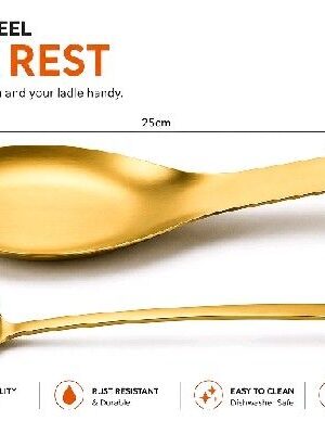 Flat Ladle Rest Gold