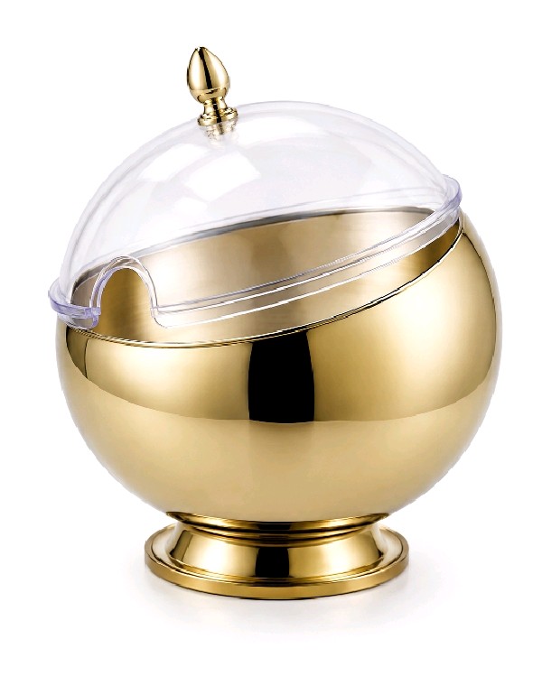 Gold chili with lid