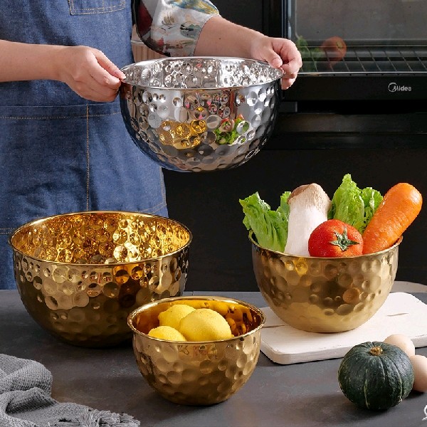 Hammered gold chili