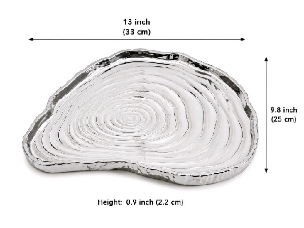 Silver Patterned Platter