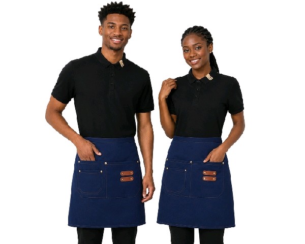 Waist Jeans Apron Blue