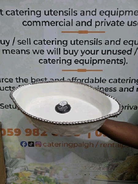 White Beaded Bowl