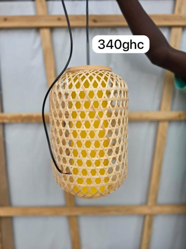 Yellow rattan light