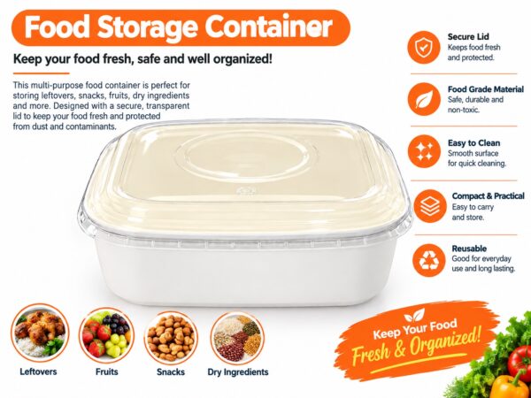 1000ml Kraft bowl white