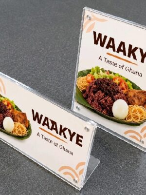 Acrylic Menu Holder L (5pcs)