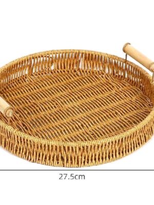 Basket with Wooden Handle