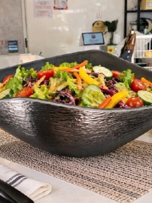 Black salad melamine Black salad melamine