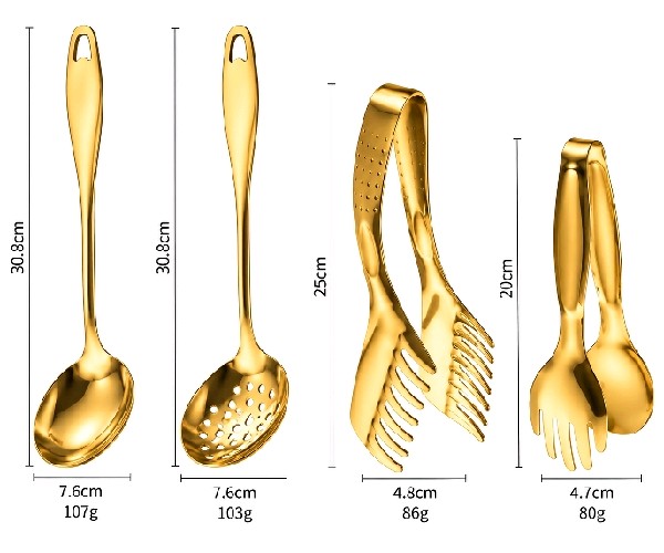 Ladle set (gold)