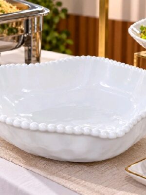 Large Ceramic Bowl (Beaded)