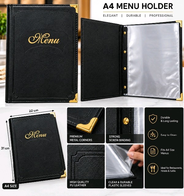 Menu holder (black)