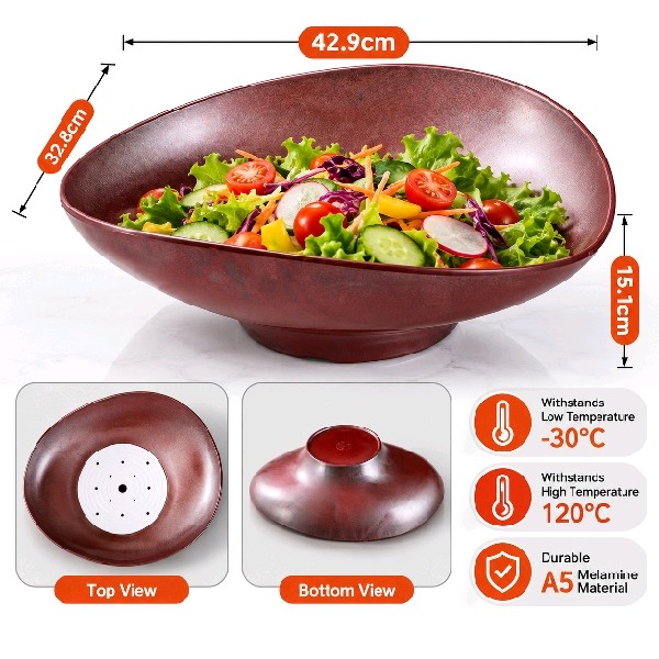 Pink salad bowl