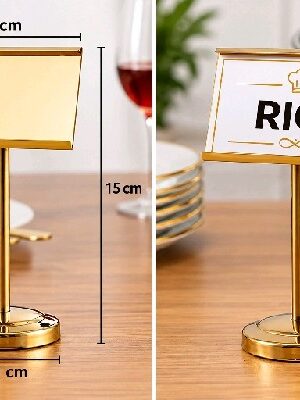 Square menu stand(gold)
