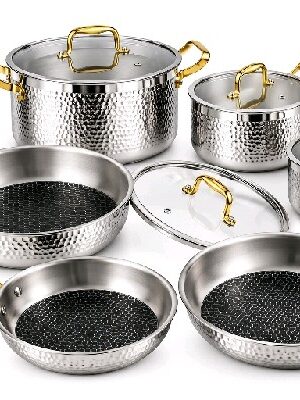 Stainless Cookware Set (gold)