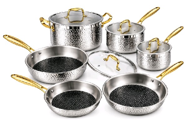 Stainless Cookware Set (gold)