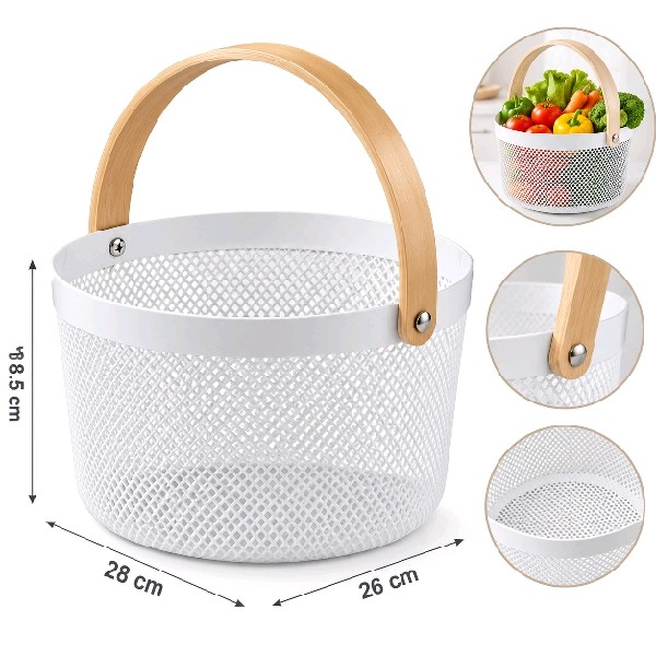 Storage basket round