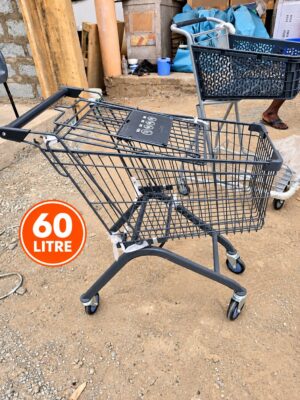 Supermarket trolley black