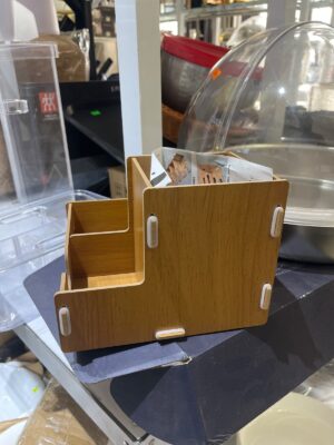 Wooden straw holder small