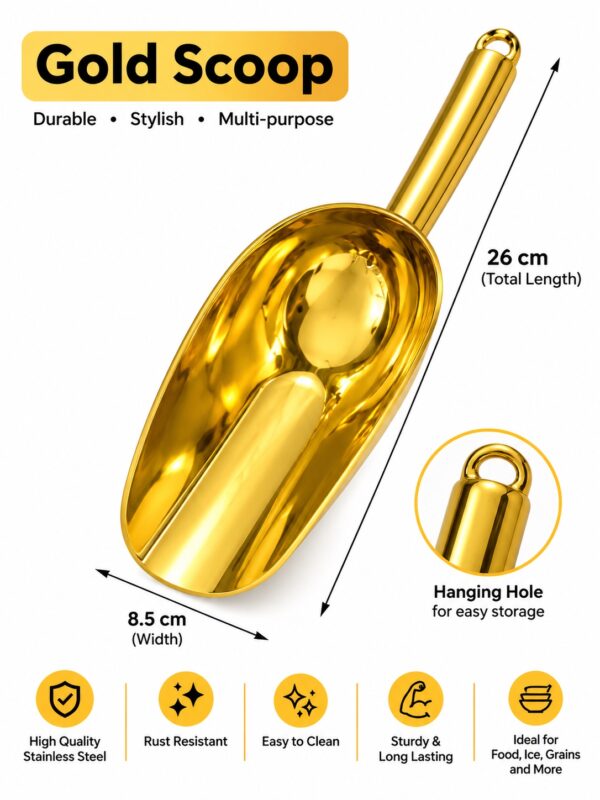 Gold scoop