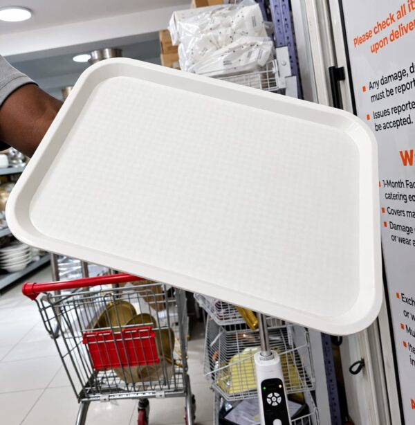 White tray