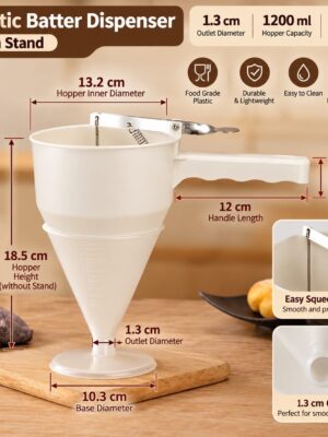 Plastic batter dispenser