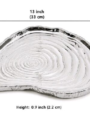 Silver patterned platter
