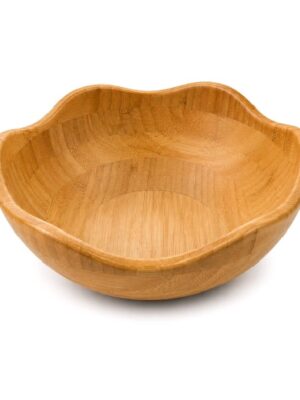 Flower wooden bowl