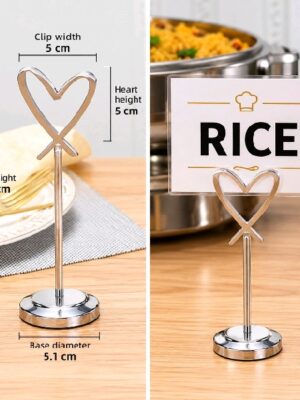 Love menu stand(silver )