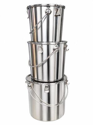 Stainless bucket (3set)