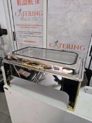 Silver And Gold Rectangular Dish