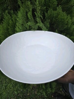 Large plain bowl