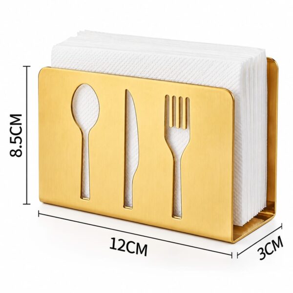 Fork Designed Tissue Holder GOLD