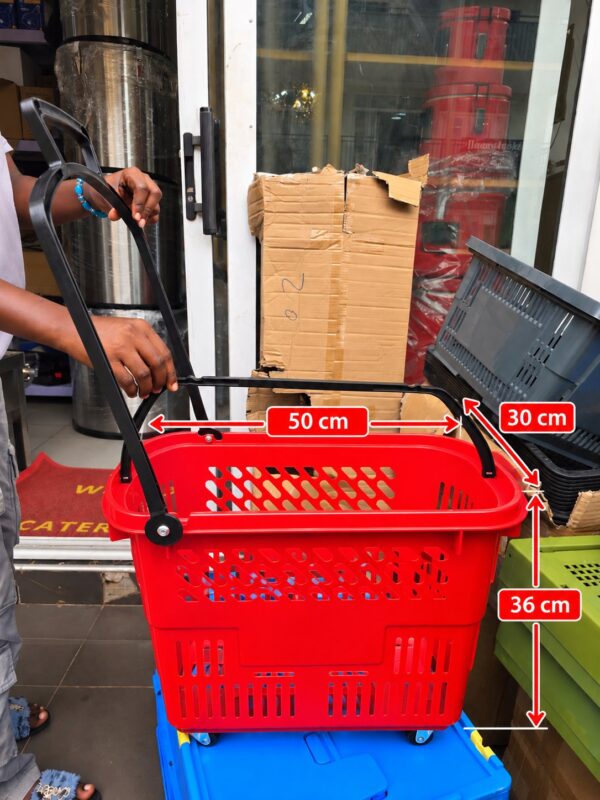 Basket trolley (red)