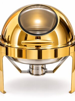Rolltop Gold dish (glass)