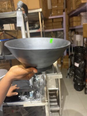 Black fufu bowl plain