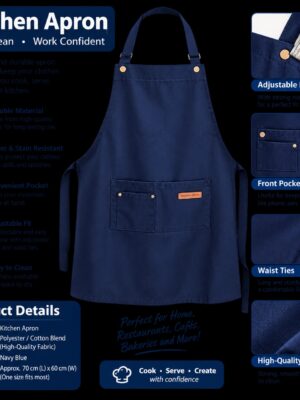 Blue black Apron