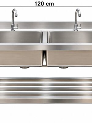 Double sink(line cut stand)